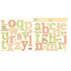 Fiskars - Heidi Grace Designs - Orchard Collection - Flocked Monograms Punch Outs, CLEARANCE
