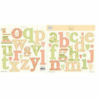 Fiskars - Heidi Grace Designs - Orchard Collection - Flocked Monograms Punch Outs, CLEARANCE