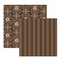 Fiskars - Heidi Grace Designs - 12x12 Double-Sided Cardstock - Cherry Wood Lane Collection - Pinstripe, CLEARANCE
