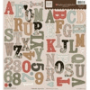 Fiskars - Heidi Grace Designs - Alphabet Chipboard - Maple Crest Court Collection, CLEARANCE