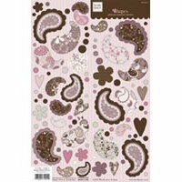 Fiskars - Heidi Grace Designs - Glitter Stickers - Shapes - Cherry Wood Lane Collection, CLEARANCE