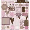 Fiskars - Heidi Grace Designs - Cardstock Stickers - Shapes - Cherry Wood Lane Collection, CLEARANCE