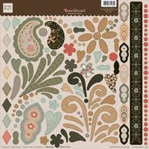 Fiskars - Heidi Grace Designs - Punchboard - Embossed Shapes - Maple Crest Court Collection, CLEARANCE