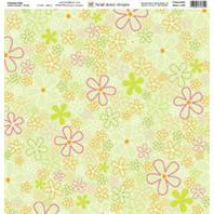 Fiskars - Heidi Grace Designs - 12x12 Embossed Paper - Heidi's Flowers Collection - Flowers
