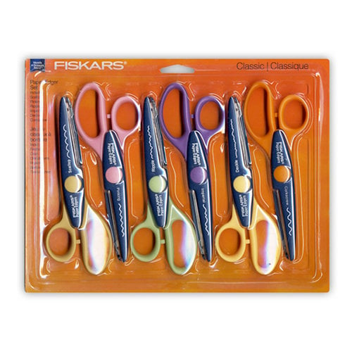 Fiskars - Scissors - 6 Pack Paper Edgers - Classic Set