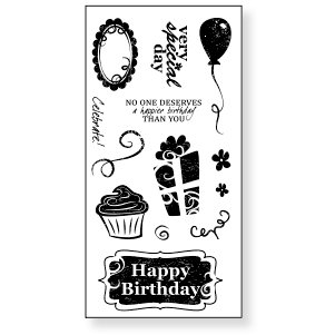 Fiskars - Simple Stick - Repositionable Rubber Stamps - It's Your Day