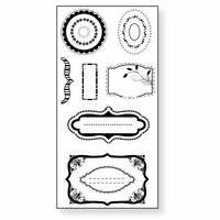 Fiskars - Simple Stick - Repositionable Rubber Stamps - Accents