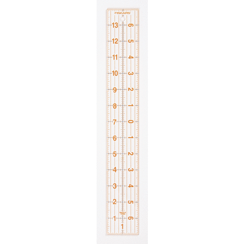 Fiskars - Centering Ruler - 2 x 14 Inch Acrylic Ruler