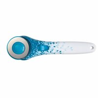 Fiskars - 45mm Stick Rotary Cutter - Blue Floral Designer