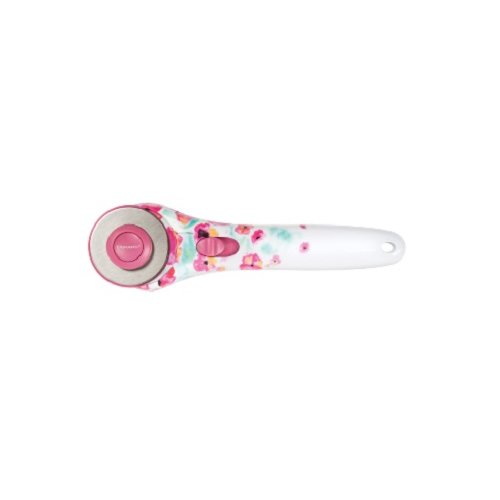 Fiskars - 45mm Stick Rotary Cutter - Pink Floral Designer