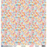 Fiskars - Cloud 9 Design - Bay Blossoms Collection - 12 x 12 Double Sided Paper - Confetti Buds, CLEARANCE