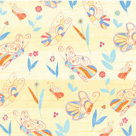 Fiskars - Cloud 9 Design - Bay Blossoms Collection - 12 x 12 Glitter Paper - Butterflies n Blooms