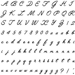 Fiskars - Easy Stamp Press - Clear Stamps - Script Font - Alphabet