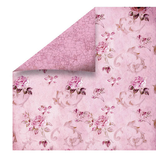 FabScraps - High Tea Collection - 12 x 12 Double Sided Paper - Pink Floral