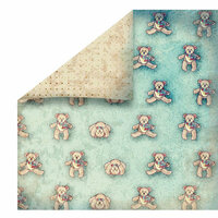 FabScraps - Vintage Baby Collection - 12 x 12 Double Sided Paper - Bearings