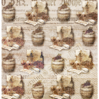 FabScraps - Country Living Collection - 12 x 12 Double Sided Paper - Classic Vintage 1