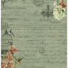 FabScraps - French Heritage Collection - 12 x 12 Double Sided Paper - Autumn Floral 2