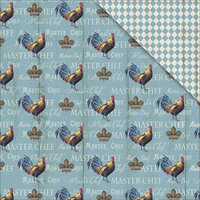 FabScraps - Country Kitchen Collection - 12 x 12 Double Sided Paper - Master Chef