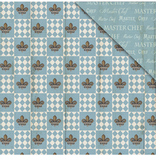 FabScraps - Country Kitchen Collection - 12 x 12 Double Sided Paper - Master Chef 2