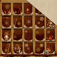 FabScraps - Christmas Memories Collection - 12 x 12 Double Sided Paper - Working Elves