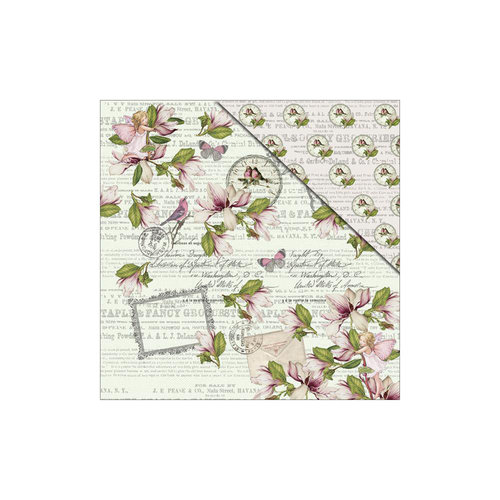 FabScraps - Floral Dreams Collection - 12 x 12 Double Sided Paper - Melody