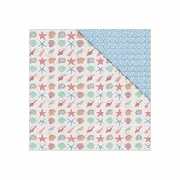 FabScraps - Summer Loving Collection - 12 x 12 Double Sided Paper - Sea Shells