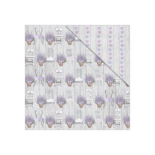 FabScraps - Lavender Breeze Collection - 12 x 12 Double Sided Paper - Daydream