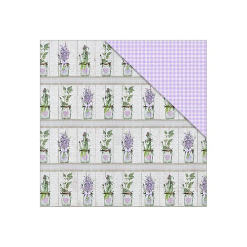 FabScraps - Lavender Breeze Collection - 12 x 12 Double Sided Paper - Love Dream