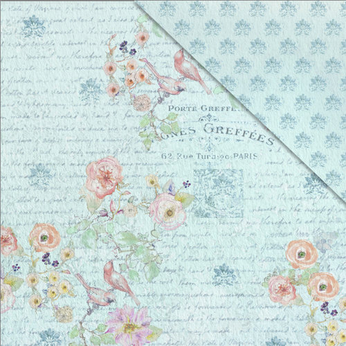 FabScraps - Charms of Spring Collection - 12 x 12 Double Sided Paper - Happy Moods