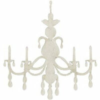 FabScraps - Shabby Chic Collection - Die Cut Embellishments - Chandelier