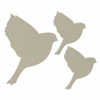 FabScraps - Classic Collection - Die Cut Embellishments - Flying Bird