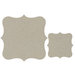 FabScraps - Classic Collection - Die Cut Embellishments - Large and Small Bracket Frames