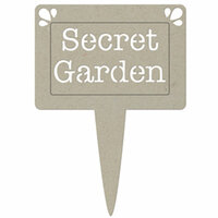 FabScraps - Organic Collection - Die Cut Words - Secret Garden