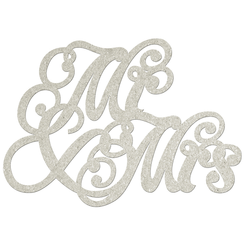 FabScraps - Die Cut Words - Mr and Mrs