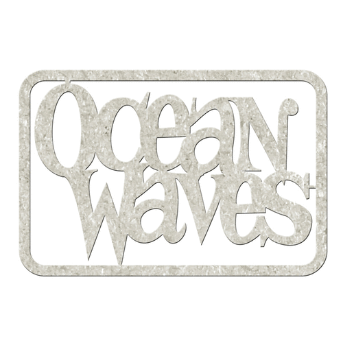 FabScraps - Die Cut Words - Ocean Waves