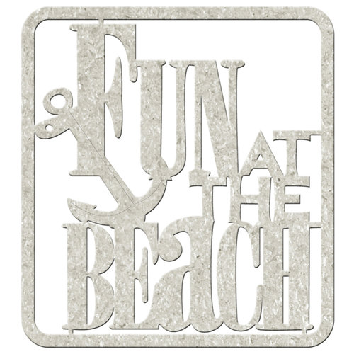 FabScraps - Beach Affair Collection - Die Cut Words - Fun at the Beach