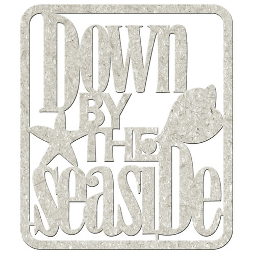 FabScraps - Beach Affair Collection - Die Cut Words - Down by the Seaside