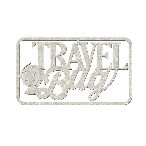FabScraps - Love 2 Travel Collection - Die Cut Words - Travel Bug