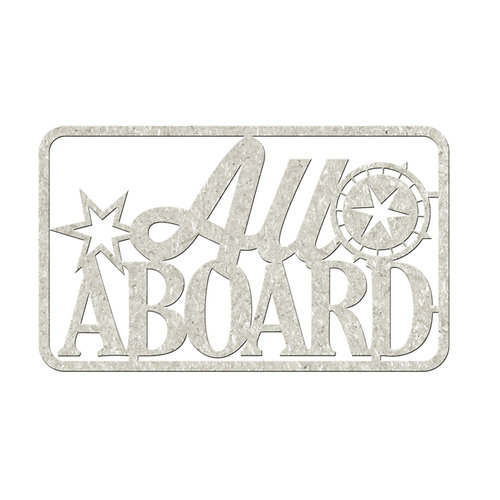 FabScraps - Love 2 Travel Collection - Die Cut Words - All Aboard