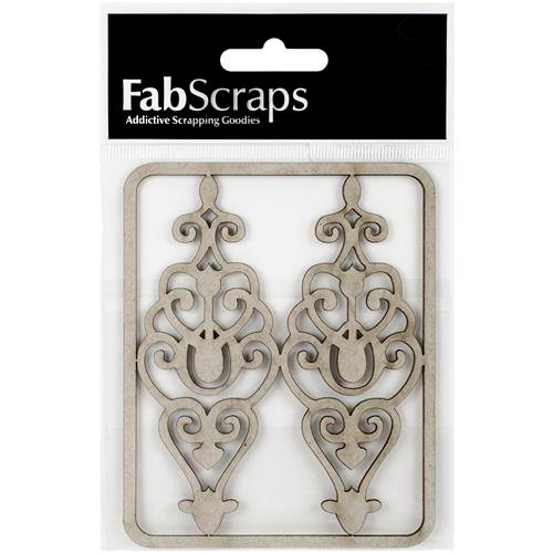 FabScraps - Tranquility Collection - Die Cut Embellishments - Filigree