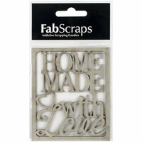 FabScraps - Country Kitchen Collection - Die Cut Words - Homemade with Love