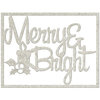 FabScraps - Christmas Memories Collection - Die Cut Words - Merry and Bright