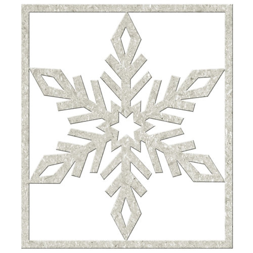 FabScraps - Christmas Memories Collection - Die Cut Embellishments - Big Snowflake