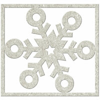 FabScraps - Christmas Memories Collection - Die Cut Embellishments - Single Snowflake