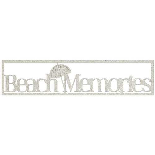 FabScraps - Beach Bliss Collection - Die Cut Words - Beach Memories