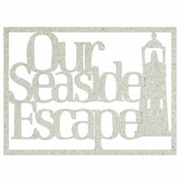 FabScraps - Beach Bliss Collection - Die Cut Words - Our Seaside Escape