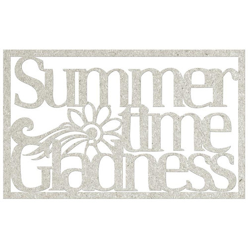 FabScraps - Beach Bliss Collection - Die Cut Words - Summertime Gladness