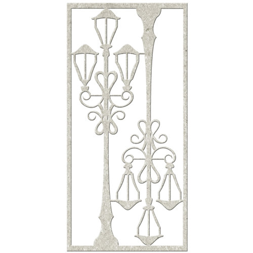 FabScraps - Vintage Elegance Collection - Die Cut Embellishments - Vintage Lamppost