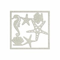 FabScraps - Summer Loving Collection - Die Cut Chipboard - Seahorse and Starfish