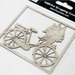 FabScraps - Lavender Breeze Collection - Die Cut Chipboard - Bicycle